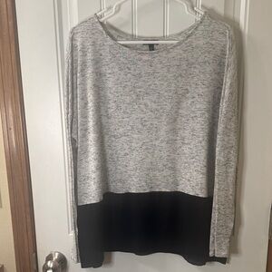 Express Two-Tone Gray and Black Sweater